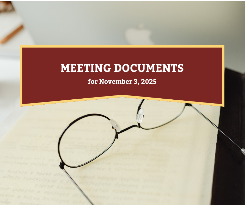 Documents for November 3, 2025 Town Commission Meeting