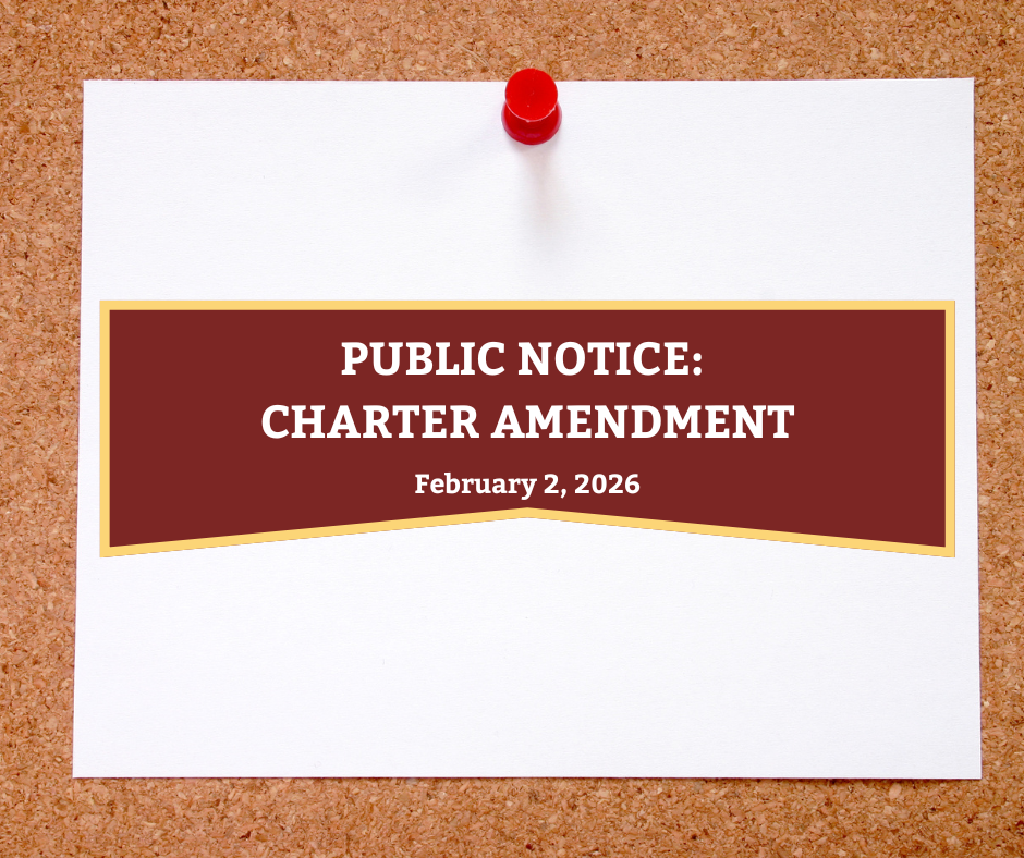 PUBLIC NOTICE: Charter Amendment Resolution No. 2026-01
